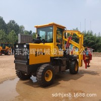 高速公路护栏打桩机 小四轮打桩机 公路打桩机 全液压打桩机