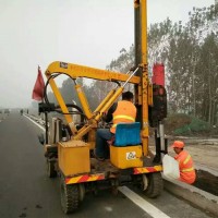 冲压式路沿石钻孔打桩机 混凝土地面打孔机 大型路面打桩机