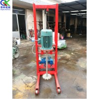混合式跑道胶水搅拌机 提升式橡胶粉捣搅机 运动场铺设搅拌设备