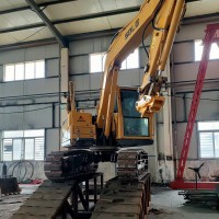 改装铁路挖机底盘 速度快液压系统稳定 刹车安全可靠 枕木机
