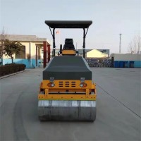 双钢轮三吨全液压路面压路机价格 座驾式压实沥青地面小型压实机