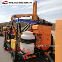 260护栏打桩机型号 高速公路防护栏打孔机 徐州恒兴打桩机厂家