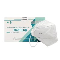 如喜N95白色防护口罩五层独立包装耳带式头戴式双层熔喷布批发