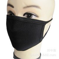 供应定做整布黑色棉三层口罩 棉口罩批发汗布防护口罩
